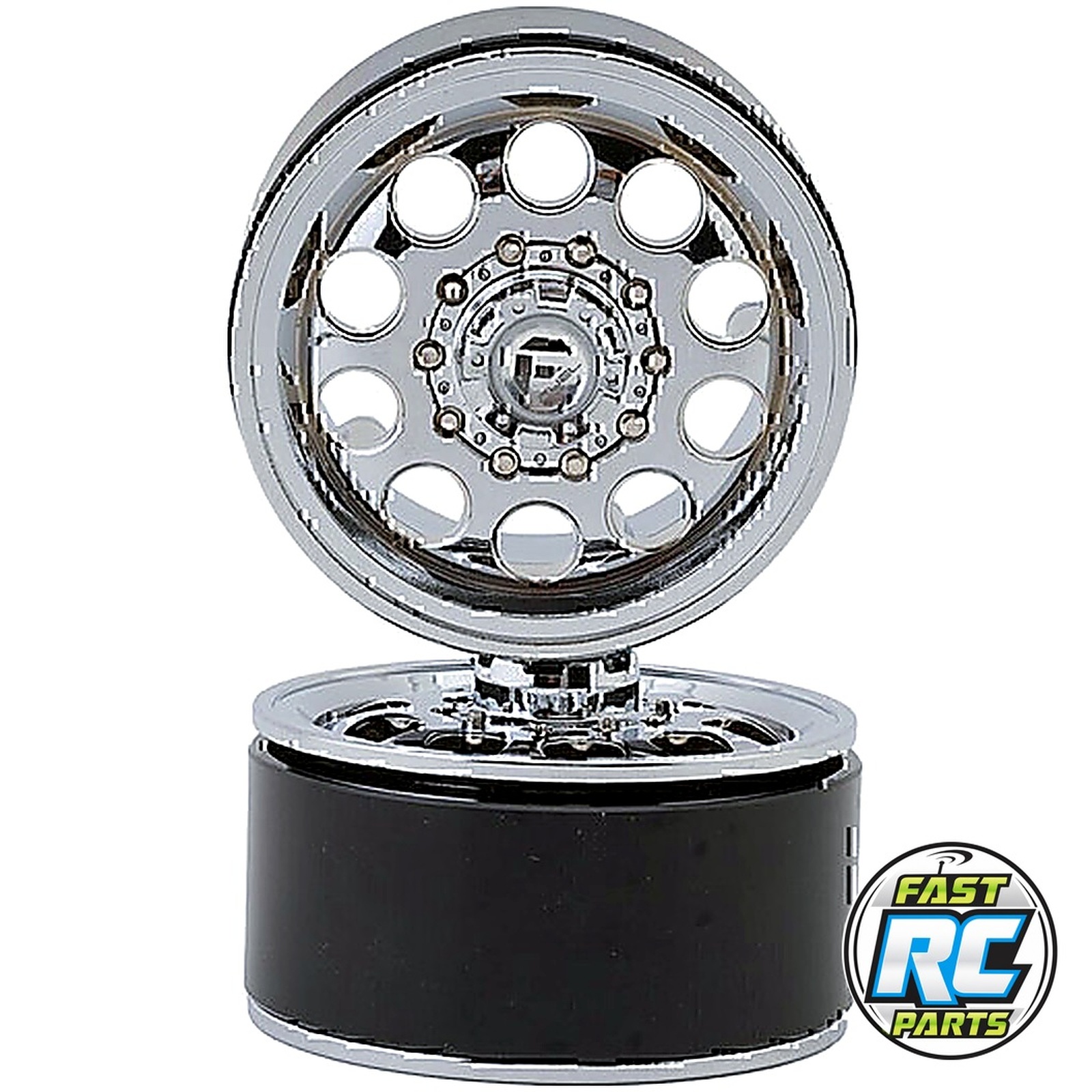 Fuel Off-Road 1.9 Ff31 1/10 Front Beadlock Wheels (Chrome) (2)