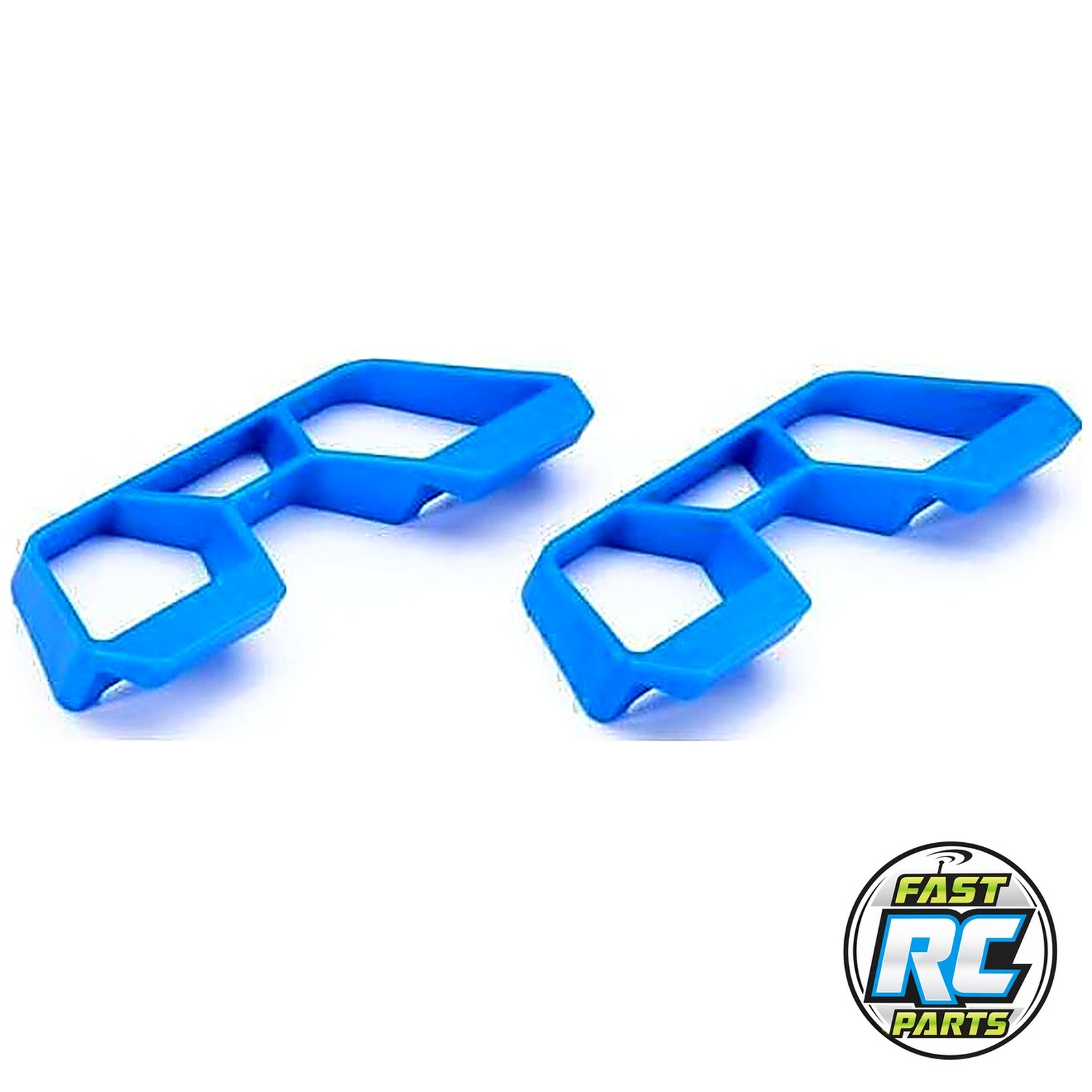 Blue side guards for Traxxas Rally and Slash 4x4 with LCG