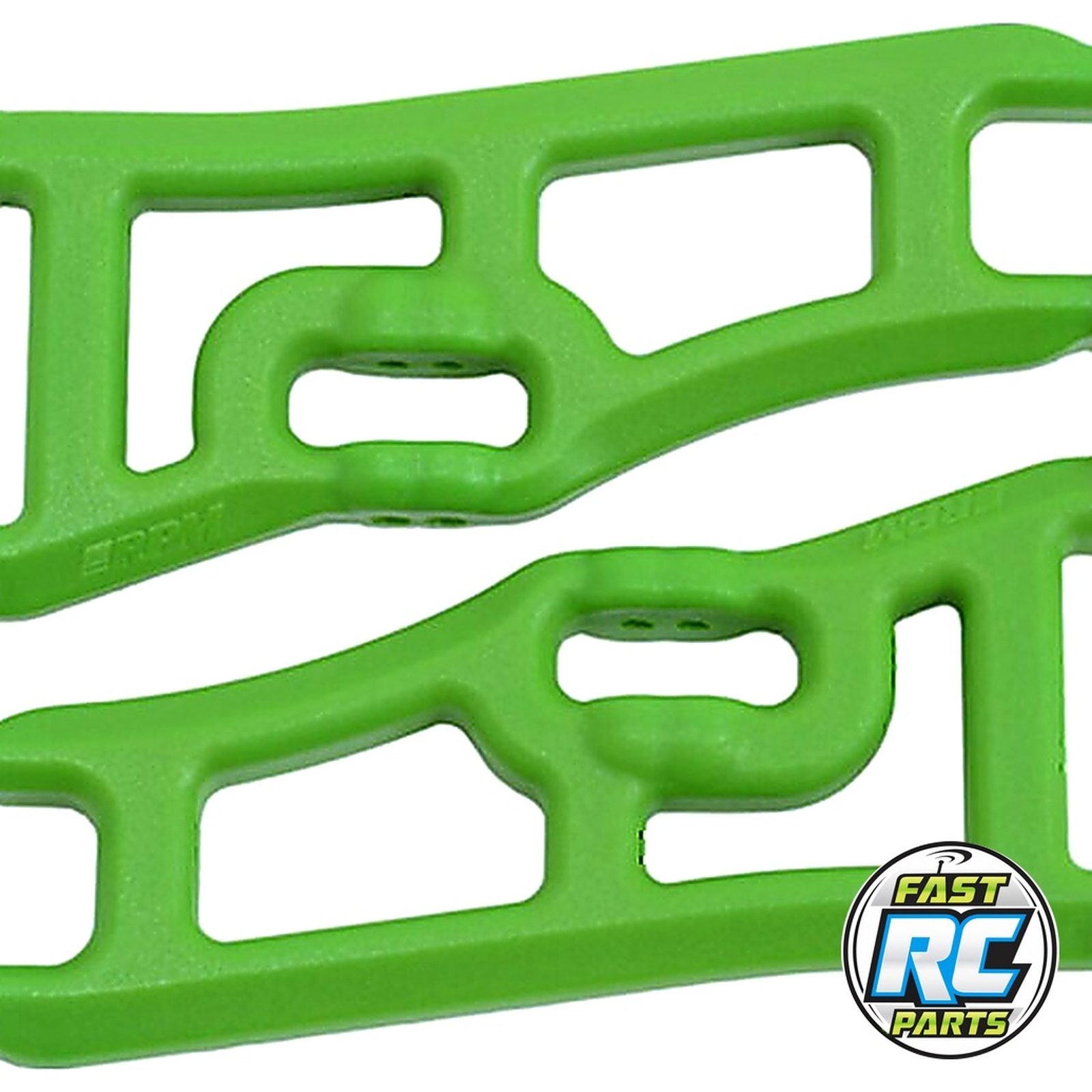 Wide Front A-arms Green; Traxxas Rustler Stampede