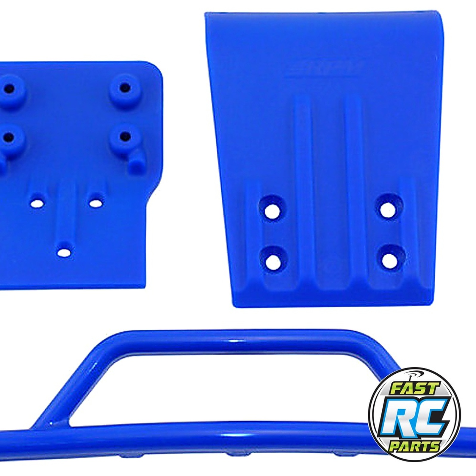 Front Bumper/Skid Plate Blue: Slash 4x4