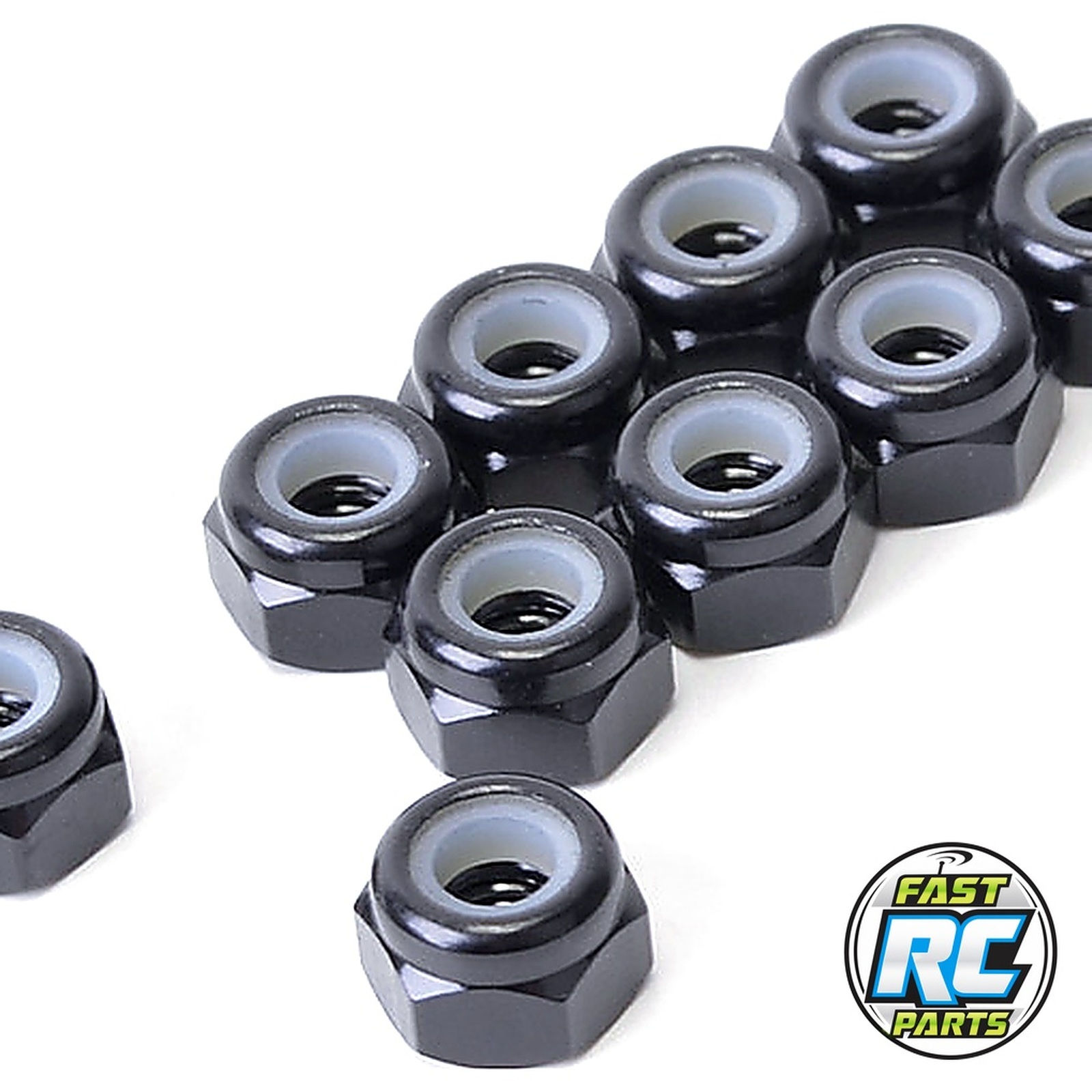 SPEED PACK - M3 Alloy Nyloc Nuts - Black - pk10