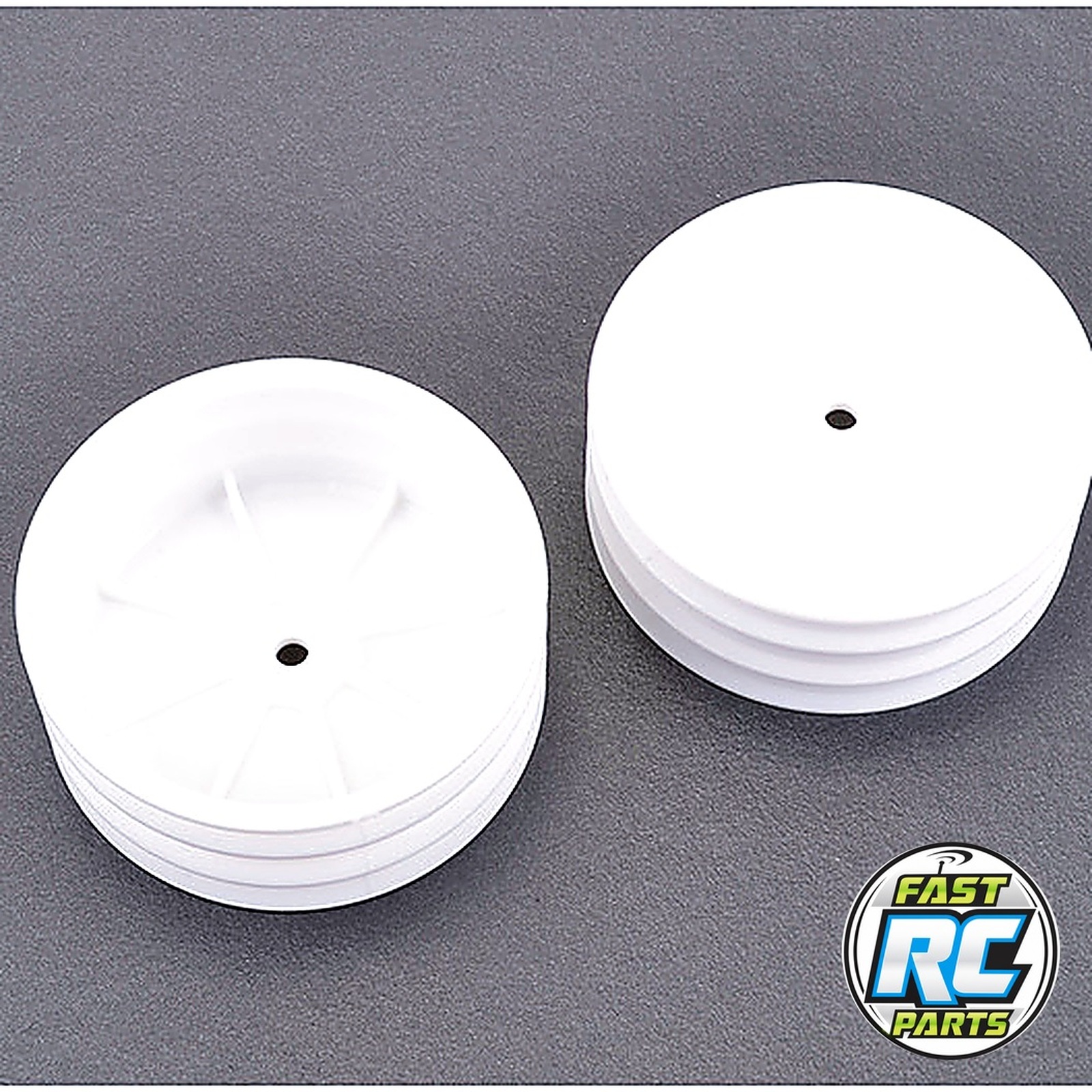 Wheel; Hex Front - White - 2WD - pr