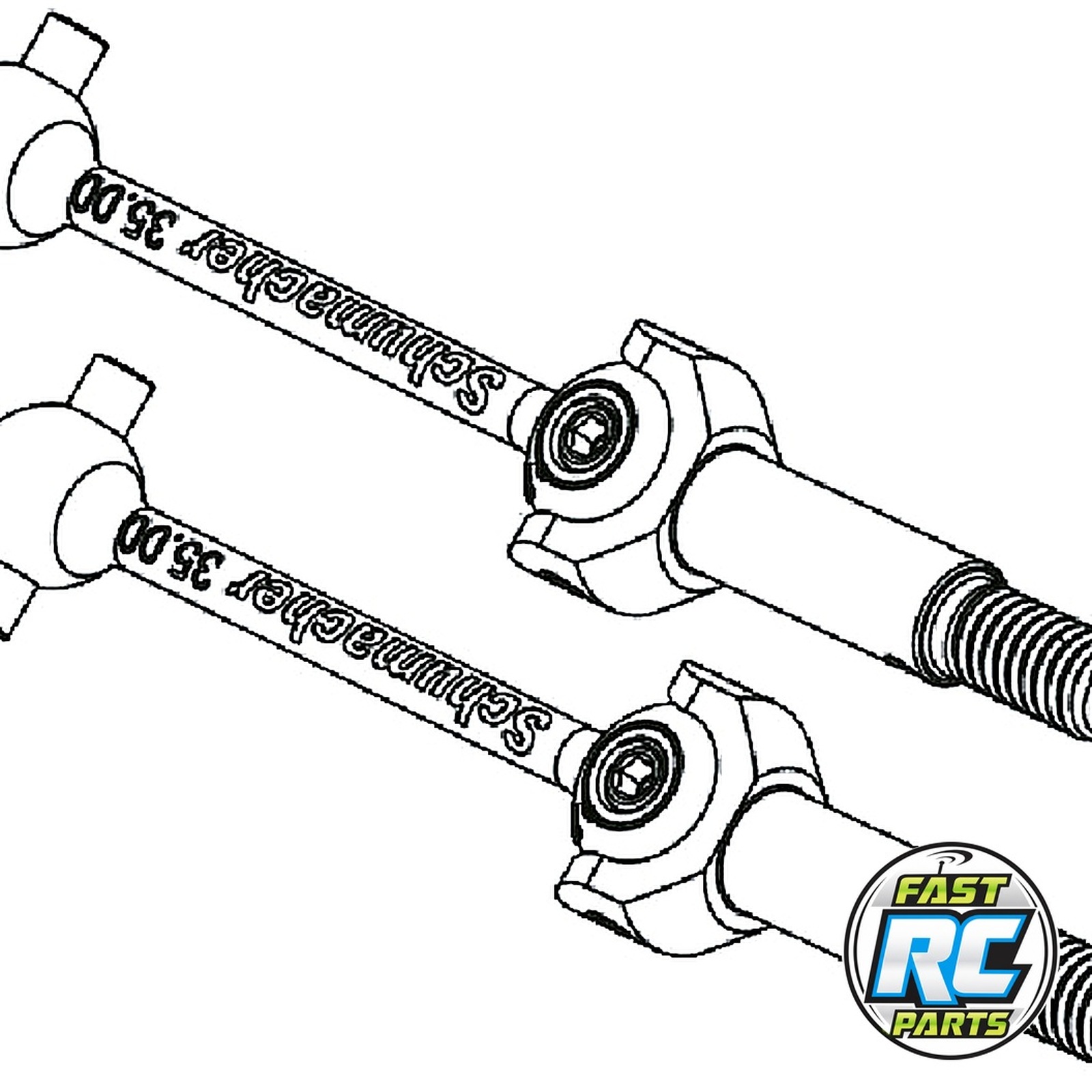 Rear Driveshaft Assembled (pr) - Neon