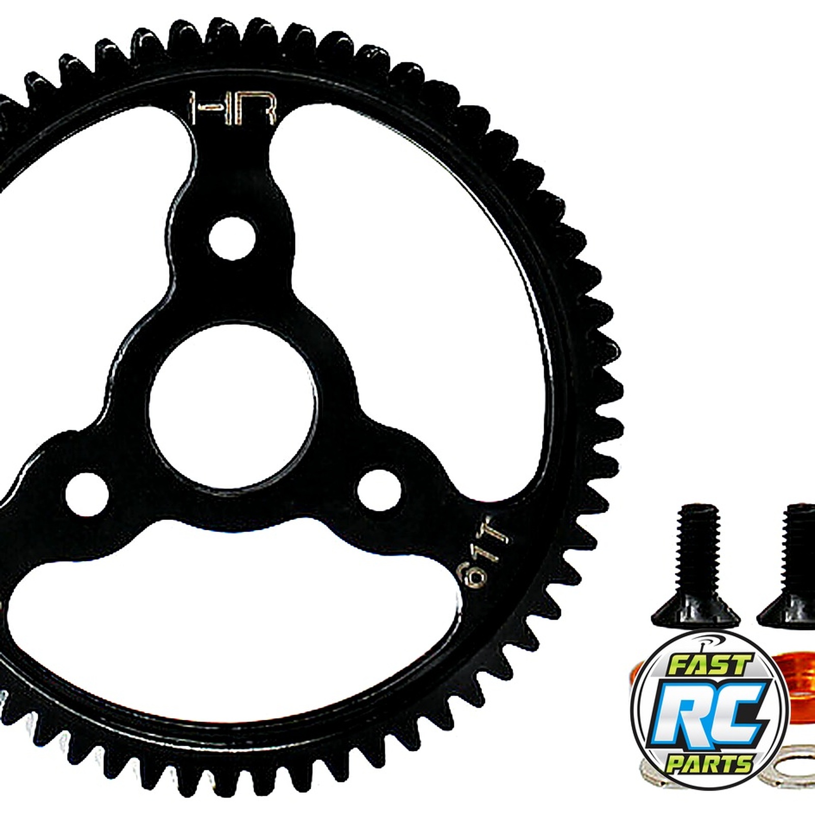 Steel Spur Gear (61t 0.8 Mod)(Orange) - TRA