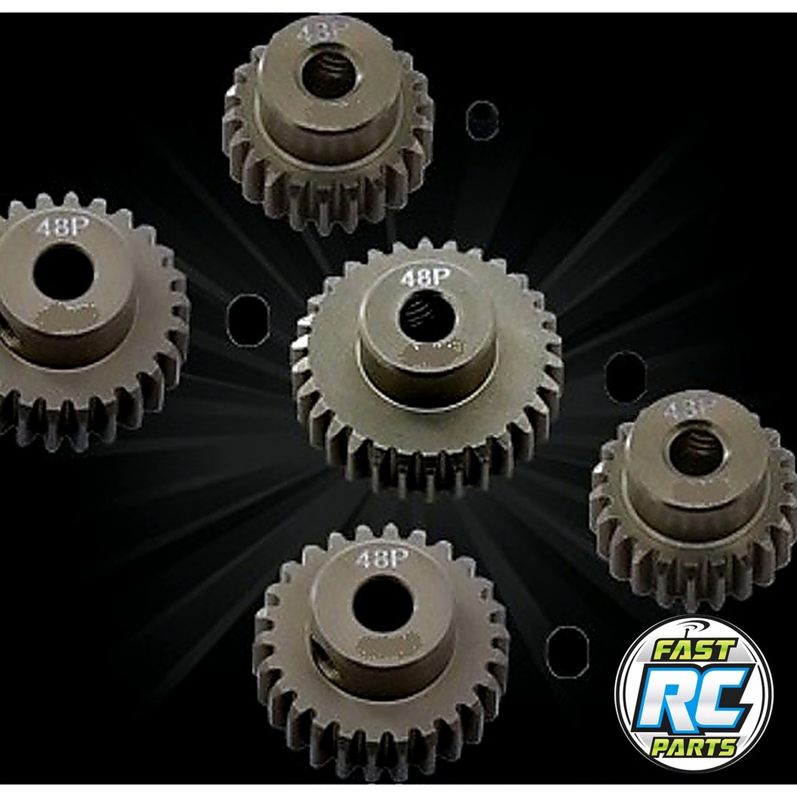 SKRC 48 Pitch Aluminum Pinion Gears 5 Pack 20-24 Teeth