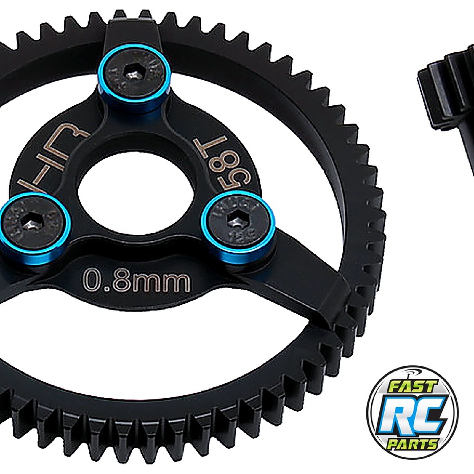Steel Pinion and Spur Gear Set (18t/58t 32p)(Blue) - TRA