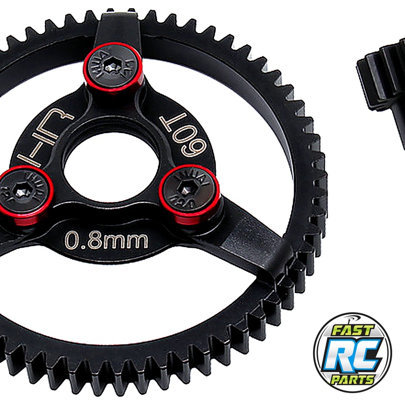 Steel Pinion and Spur Gear Set (18t/60t 32p)(Red) - TRA