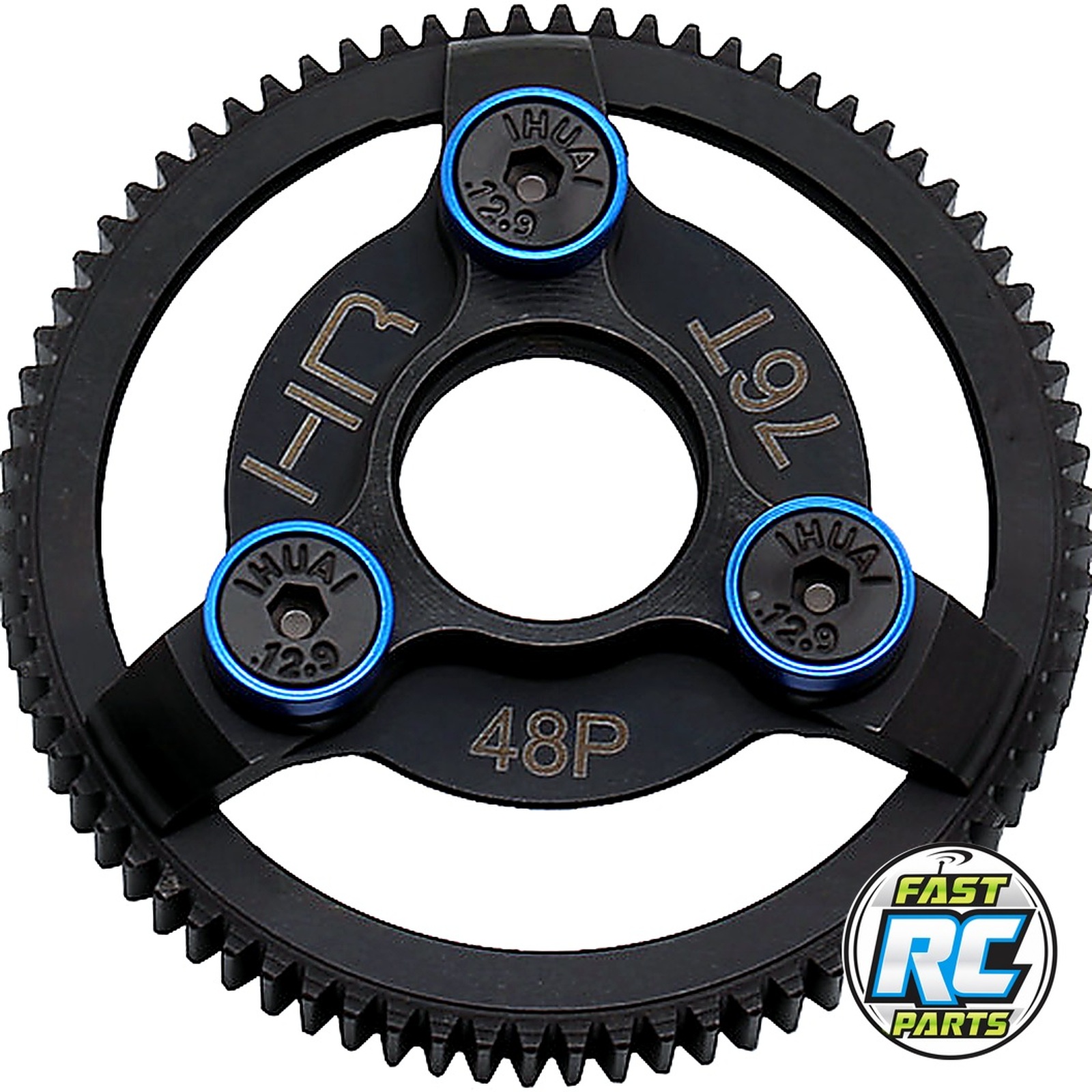 Hardened Steel Spur Gear (76t 48p)(Blue) - TRA