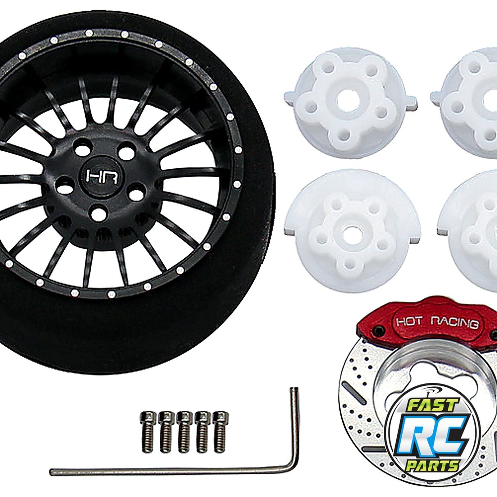 Black 18 Spoke Aluminum Steering TX Wheel