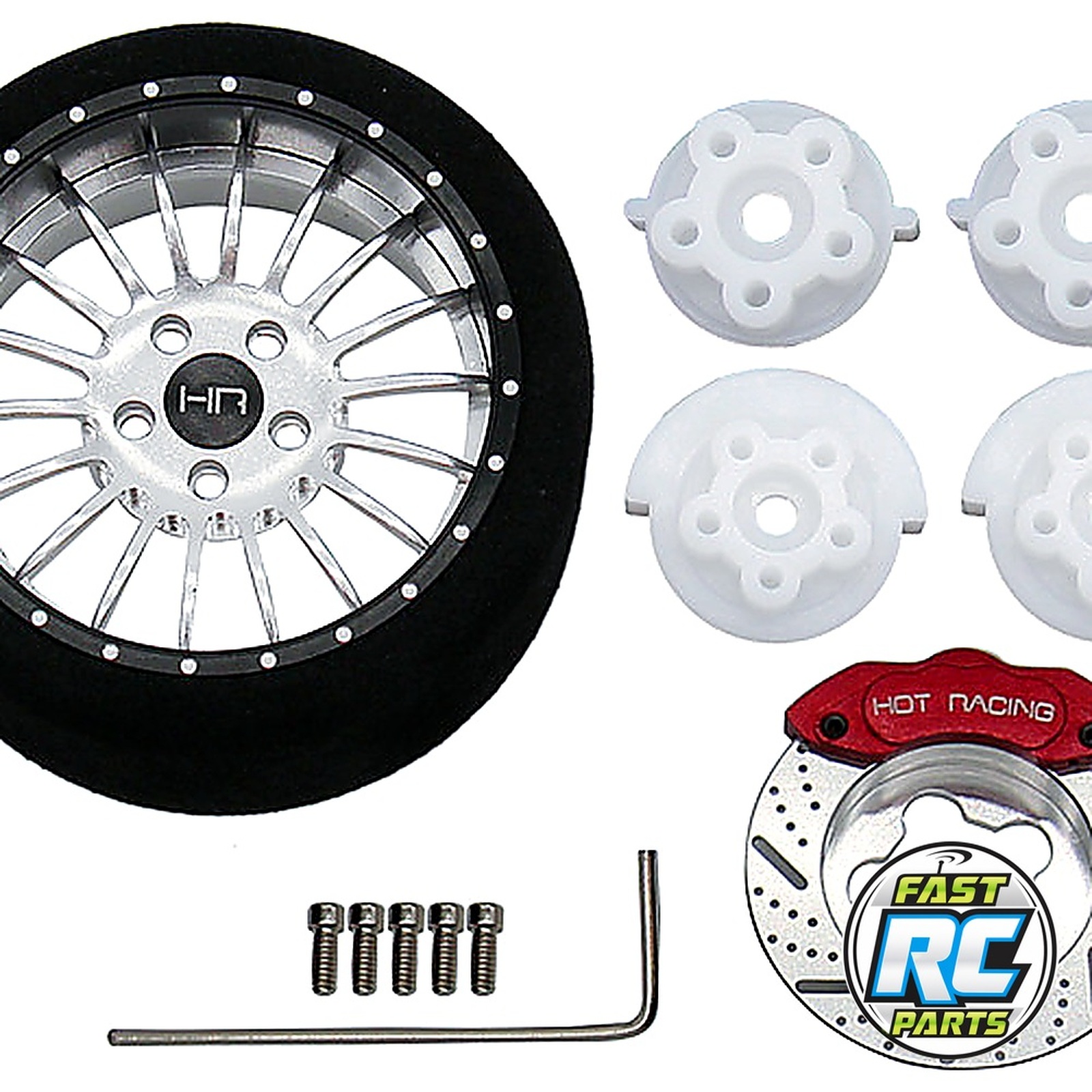 Silver 18 Spoke Steering Tx Aluminum Wheels