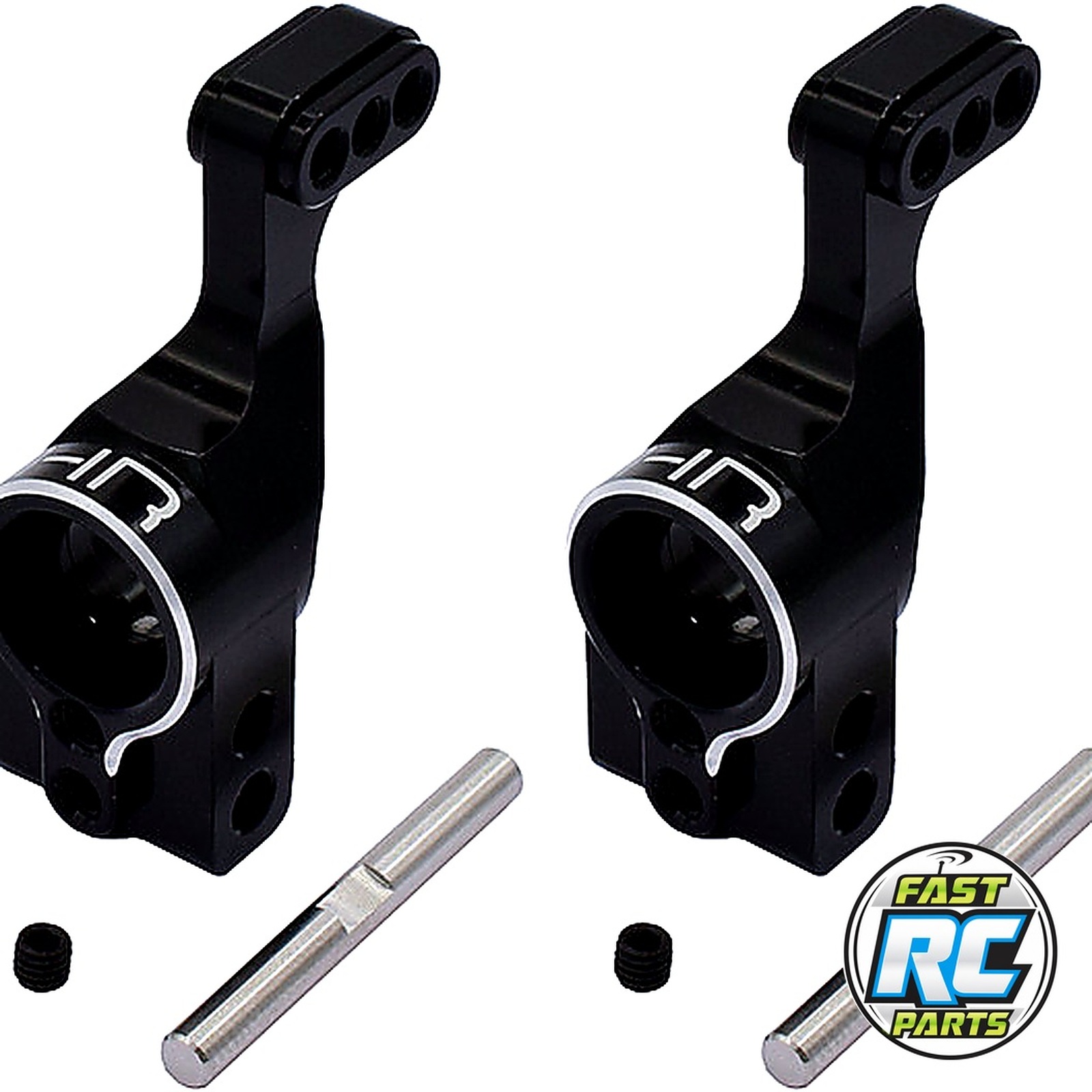 Black Pro Rear Axle Carriers Slash Rustler Stampede