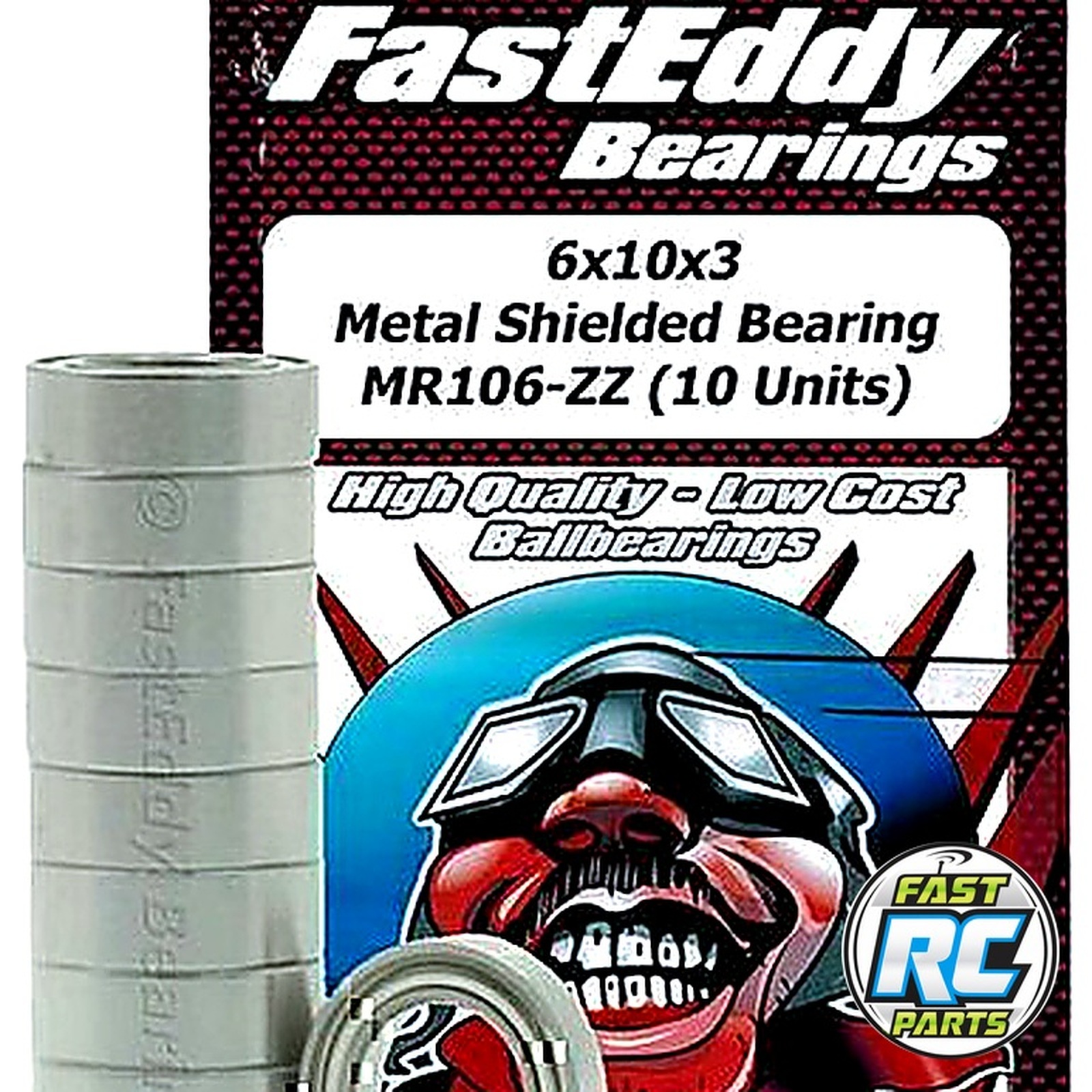 Tamiya 1060 Metal Shielded Replacement 6x10x3 10 Units