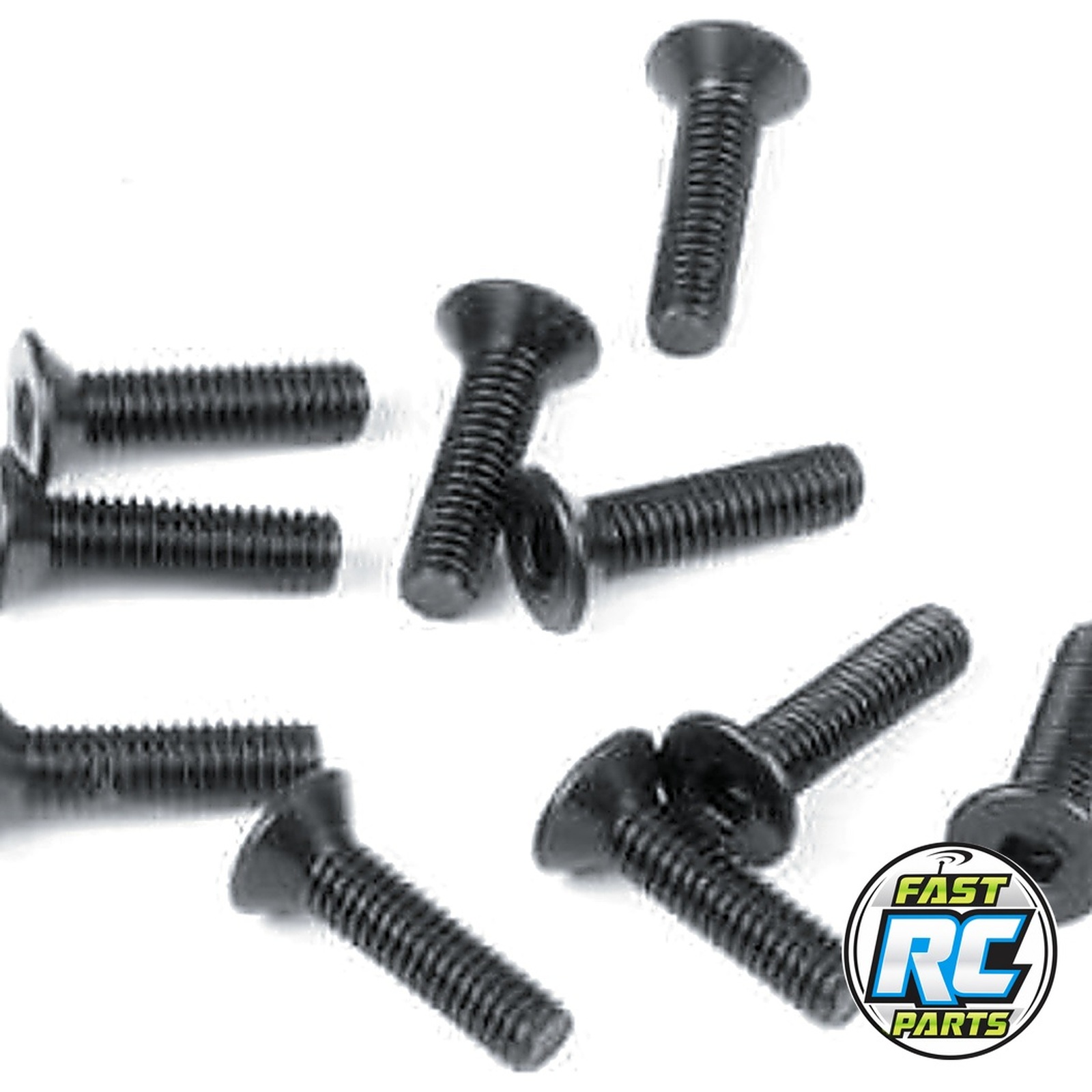 M3x12mm Flat Head Screws (black 10 pieces)