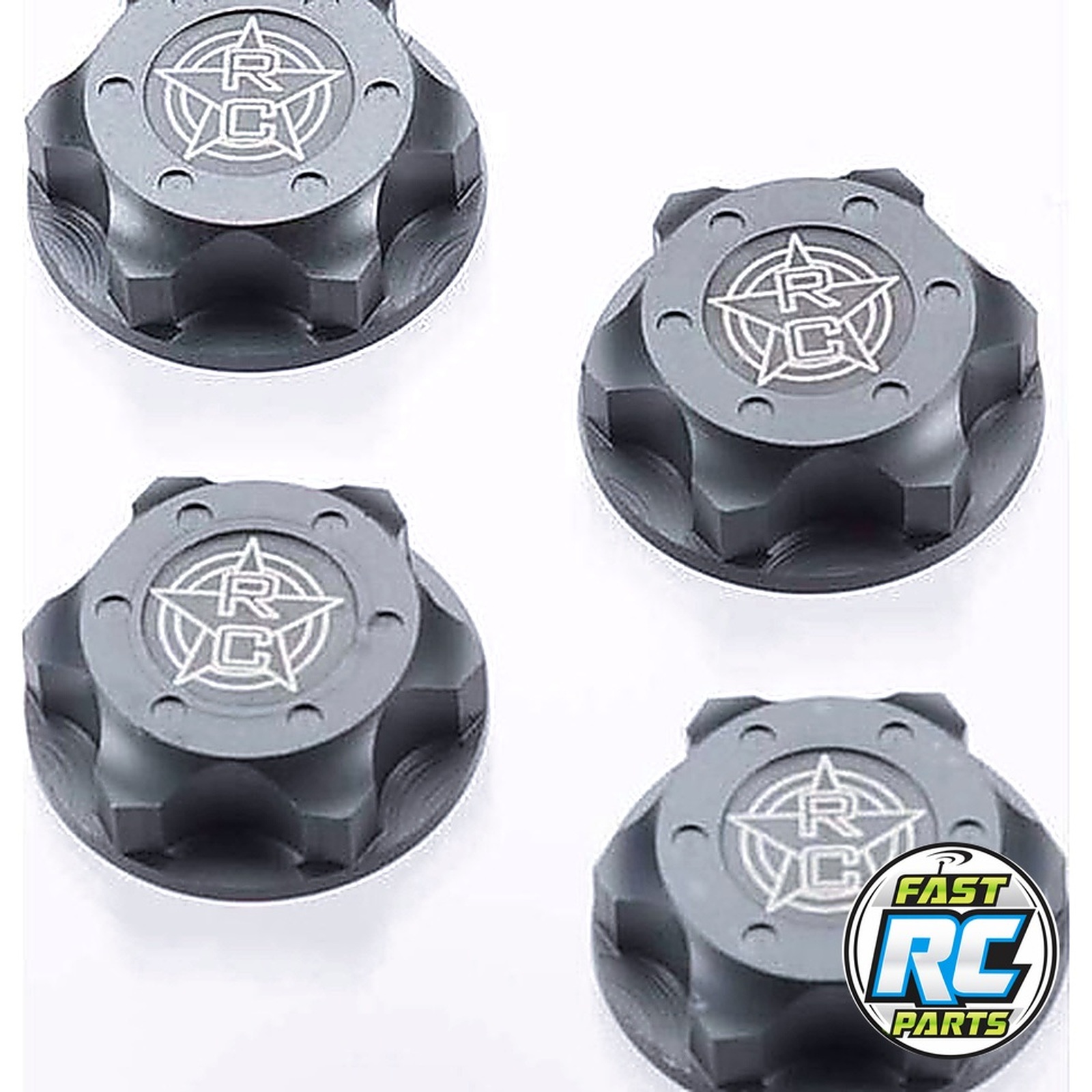 Wheels Nuts RC Logo 17mm Serrated M12x1.0 EB48