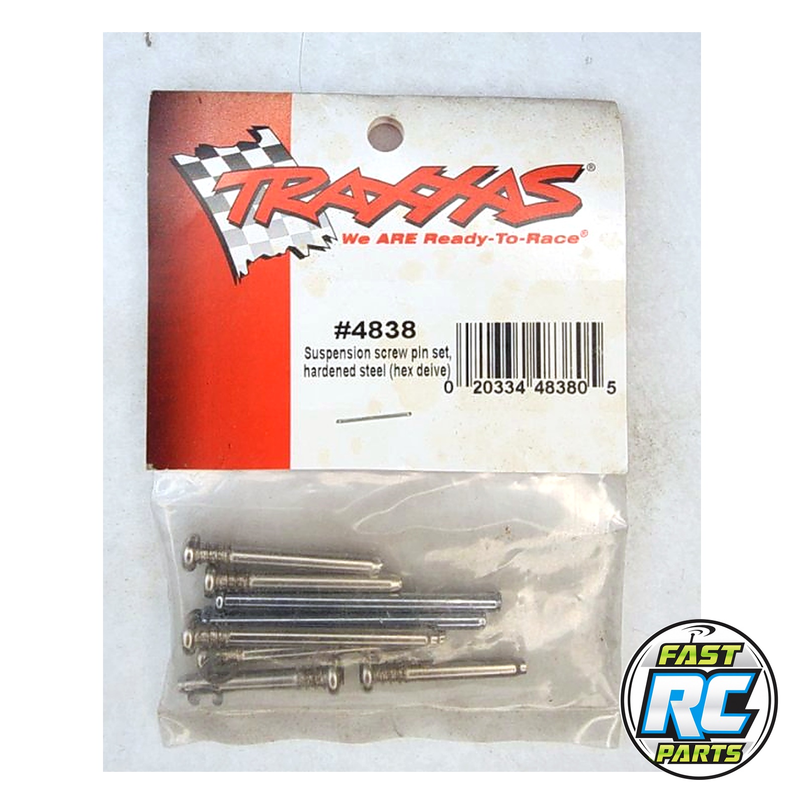 Suspension screw pin set, hardened steel (hex drive)