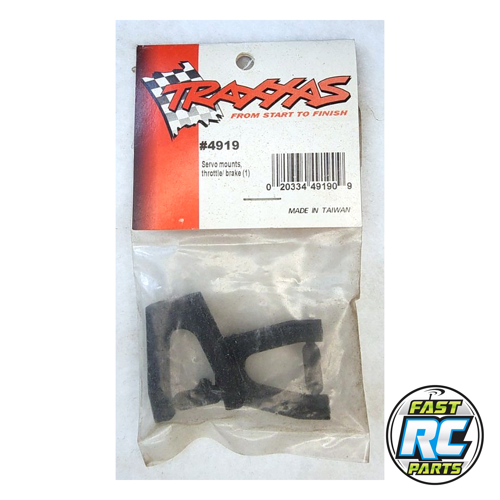 Servo mounts, throttle/ brake (1) (black)