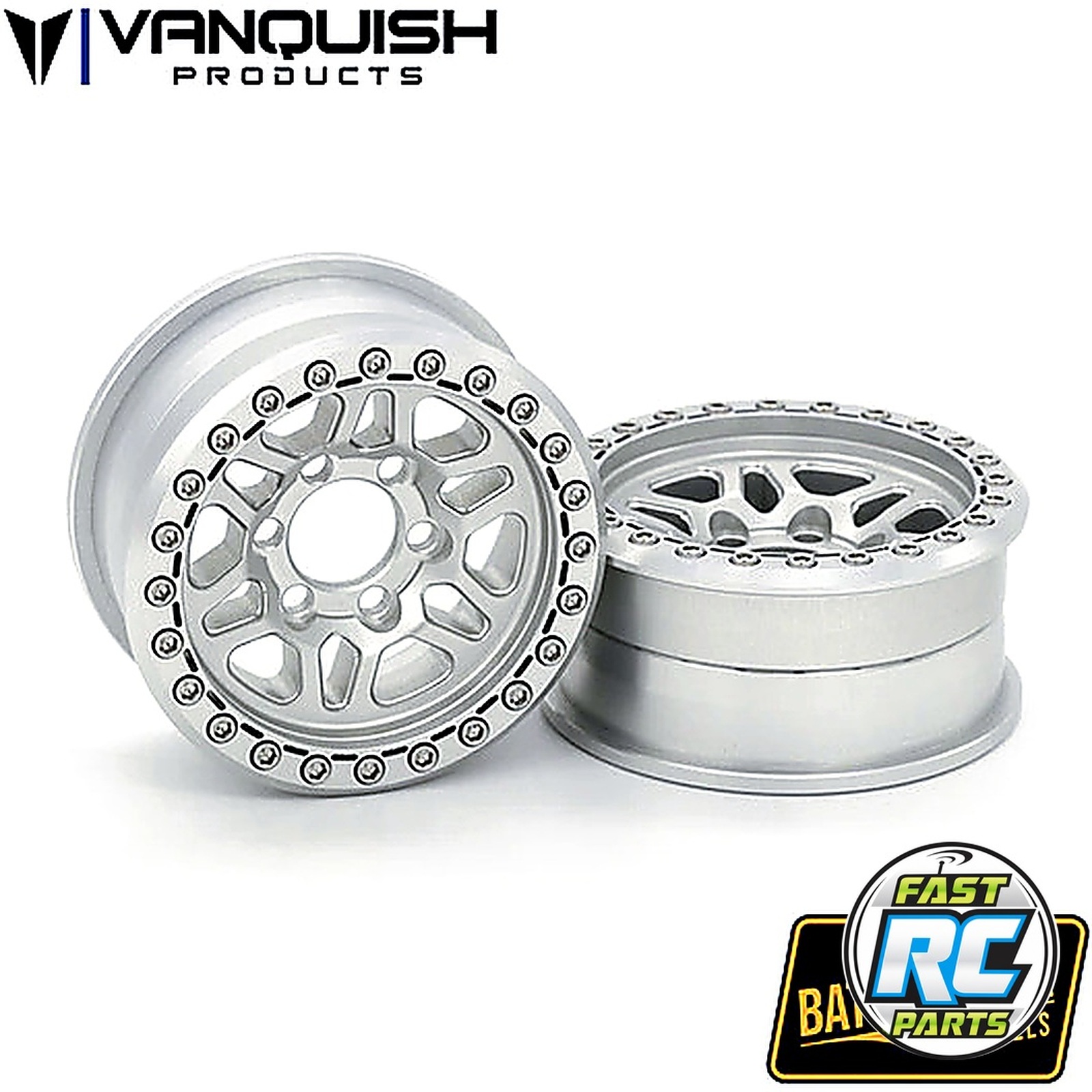 Battle Born Kilo 1.9 Beadlock Crawler Wheels (Clear) (2)