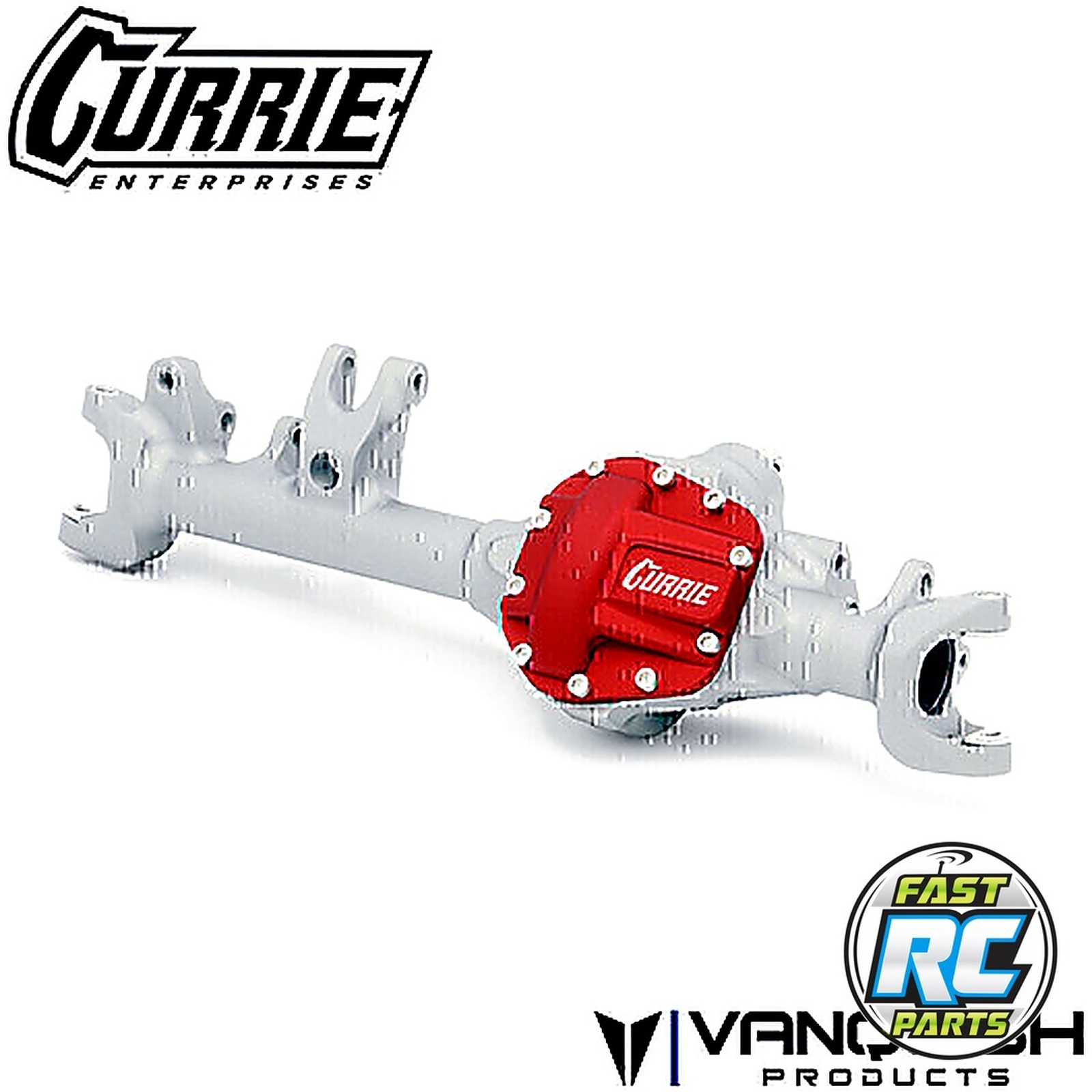 Currie HD44 VS4-10 Front Axle Clear Anodized